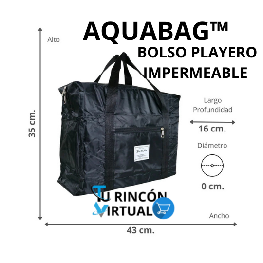 AQUABAG™ BOLSO PLAYERO IMPERMIABLE.